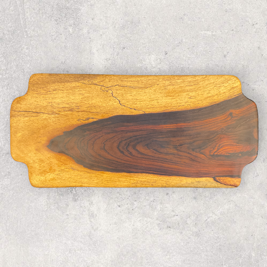 EXOTIC WOOD SERVING TRAY