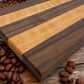 OAK & WALNUT STRIPED CUTTING BOARD