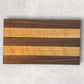 OAK & WALNUT STRIPED CUTTING BOARD