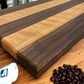 OAK & WALNUT STRIPED CUTTING BOARD