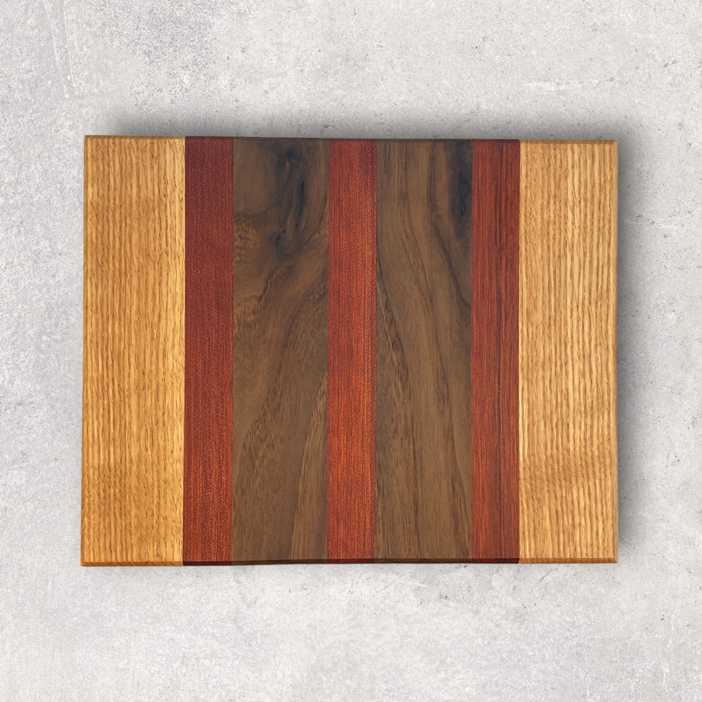 OAK WALNUT BLOODWOOD CUTTING BOARD