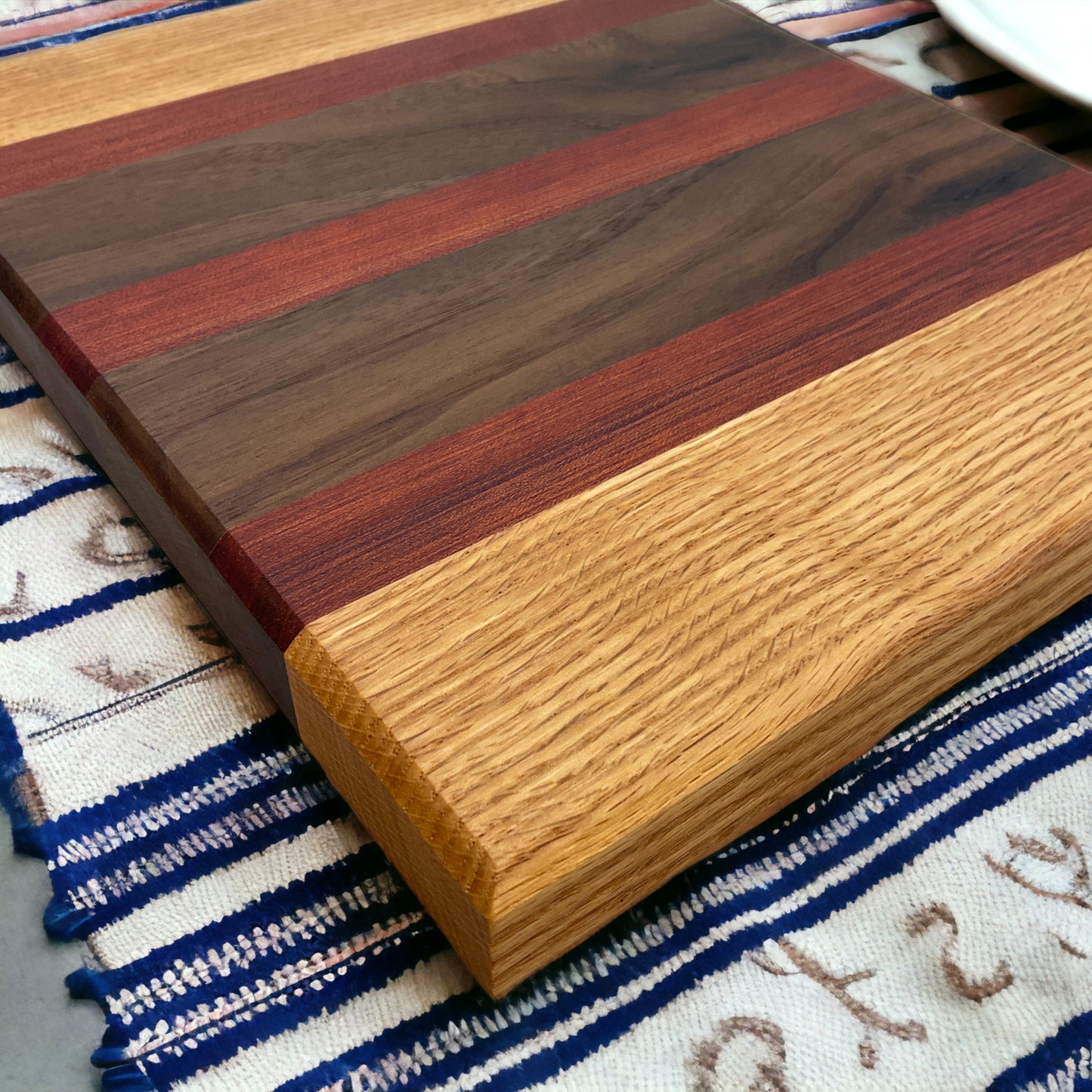 OAK WALNUT BLOODWOOD CUTTING BOARD