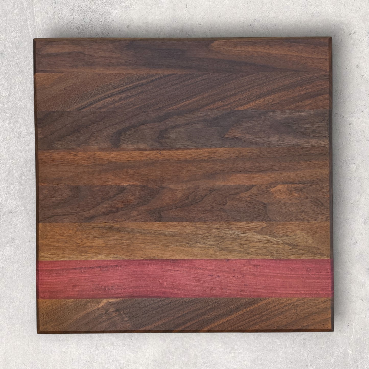 WALNUT PURPLE HEART CUTTING BOARD